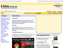 Tablet Screenshot of lima.com.au